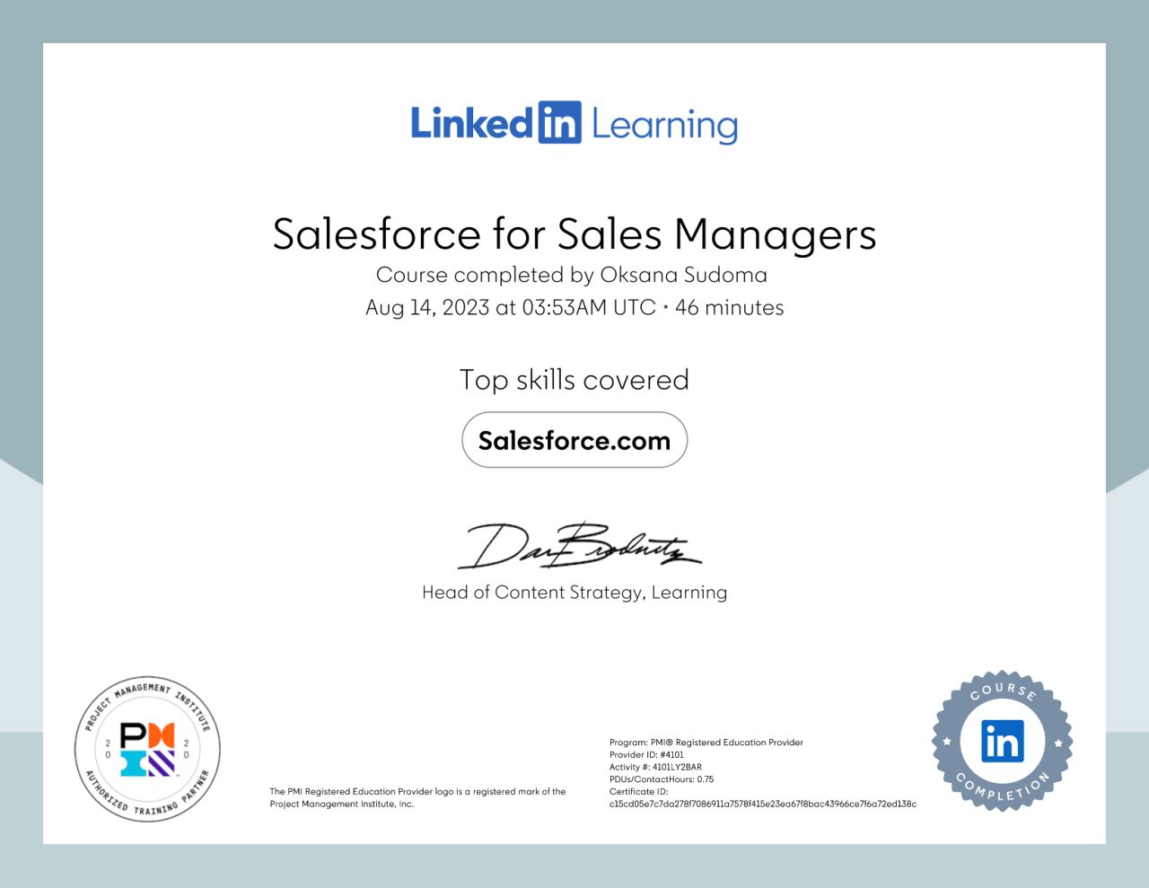 Salesforce Cert